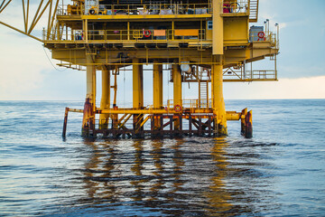 Offshore gulf sea industry rig drill oil and gas production petroleum