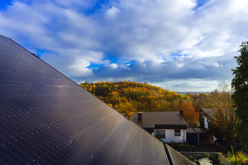 Marburg Wolken Wetter, Solar auf Dach