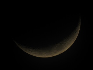 Original photo of crescent moon