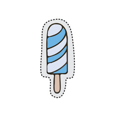 Ice Cream Sticker Set Cute Illustration