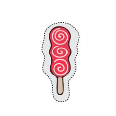 Ice Cream Sticker Set Cute Illustration
