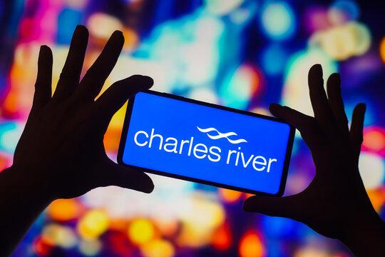 November 28, 2022, Brazil. In This Photo Illustration, The Charles River Laboratories International Logo Is Displayed On A Smartphone Screen.