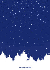 Obraz premium christmas background with snowflakes