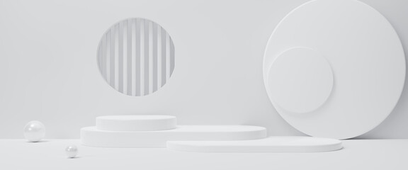 Abstract Futuristic empty floor and room Sci-Fi Corridor With light for showcase,room,interior,display products.Modern Future cement floor and wall background technology interior concept.3d render