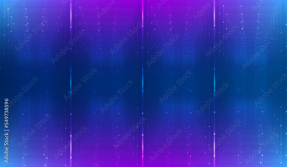 Poster  Abstract grid pattern digital data structure storage technology concept background. Futuristic copy space infographic vector. Visualization network infographic illustration.