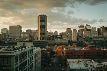 View of downtown from Church Hill Overlook, Richmond, Virginia - obrazy, fototapety, plakaty