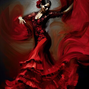 Flamenco dancer Spain woman gipsy with red rose and spanish peineta   Stock Image  Everypixel