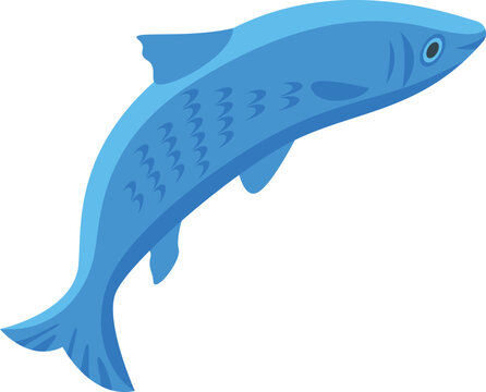 Blue herring icon isometric vector. Ocean fish. Sea sardine
