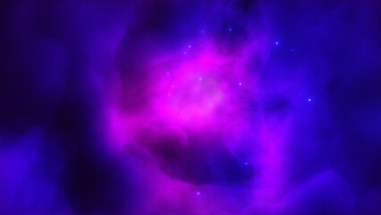 Bright Nebula Violet - Blue Space tunnel clouds galaxy Alpha Channel Background