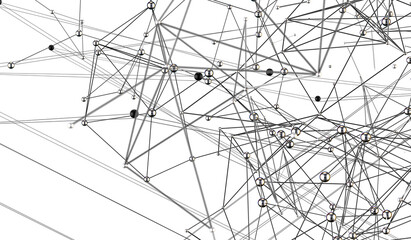network structure - abstract design connection