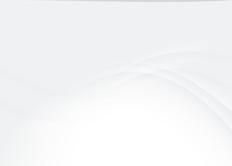 Obraz premium Soft and smoot minimal curvy lines background with white and grey color theme.