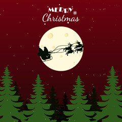 Modern merry christmas background with modern design