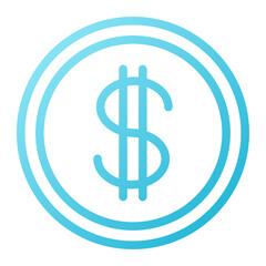 Icon object Dollar Illustration for web, app
