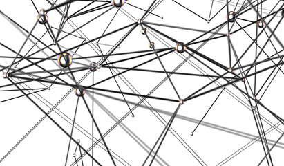 Obraz premium network structure - abstract design connection