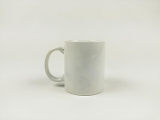 mock up mug. Template of a white mug on the white background