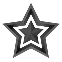 Fototapeta premium 3D star. 3D illustration.