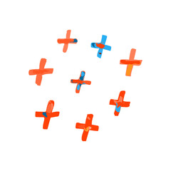 Obraz premium Vector Abstract Doodle Pattern Isolated on White Background