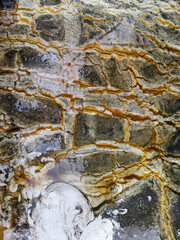 Abstract photography of industrial oils gray brown white