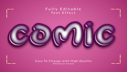 Fully editable 3d text effect with high Quality EPS vector template