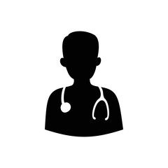 doctor icon design. professional medical avatar sign and symbol. profession in hospital.