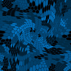 Monochrome seamless honey pattern with halftone hex cells in linear style