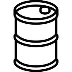 oil barrel outline icon