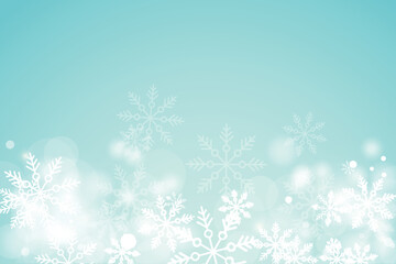Obraz na płótnie Canvas winter snowflakes shape - snow design element - christmas snowfall happy new year theme