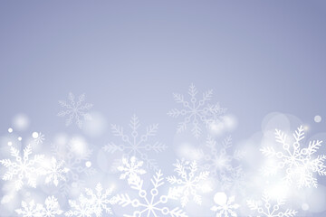 Fototapeta na wymiar winter snowflakes shape - snow design element - christmas snowfall happy new year theme