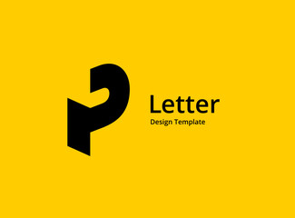 Letter P logo icon design template elements