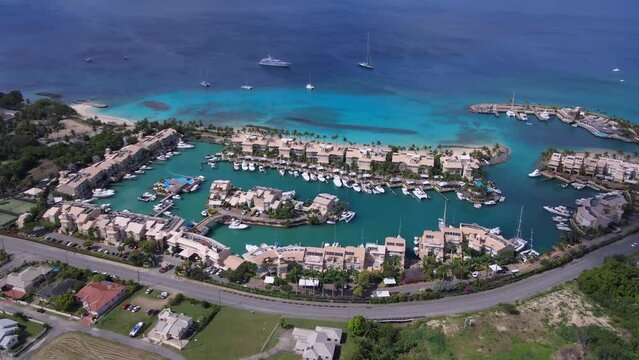St. Peter laxury villas in Barbados. Aerial view