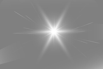 Star explodes on transparent background. Sparkling magic dust particles. Bright Star.