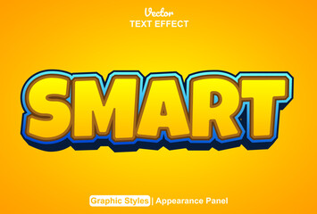 smart text effect with graphic style and editable.