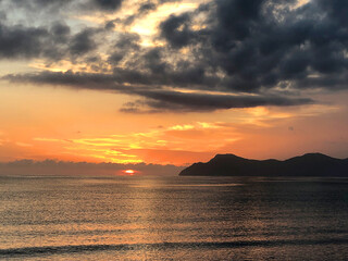 Sonnenaufgang am Strand von Can Picafort