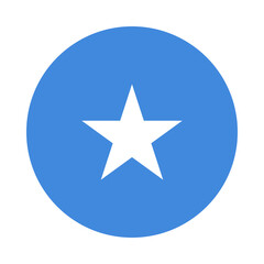 Somalia flag in the circle. 
