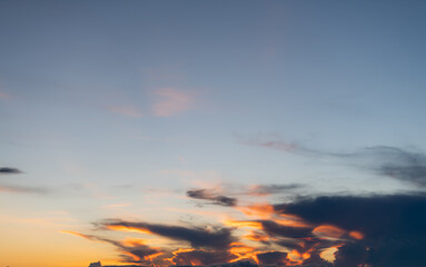 Beautiful colorful sky. Sky background