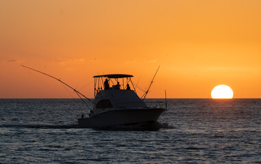 Florida beach and sunset