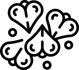 Organic buckwheat icon outline vector. Nature field. Cereal plant