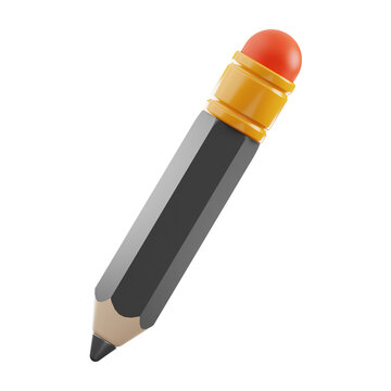 Premium Graphic Design pencil icon 3d rendering on isolated background PNG