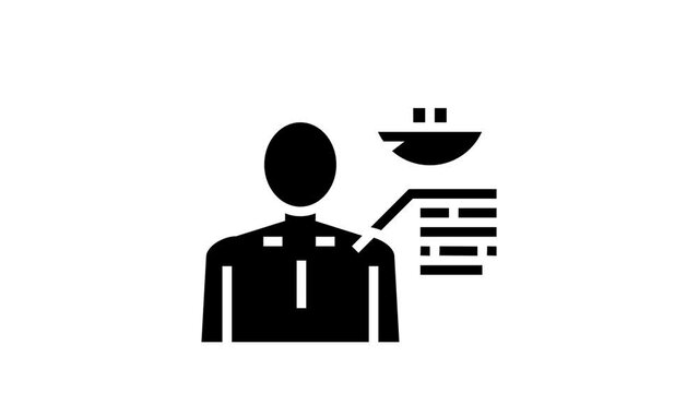 pale or yellowish skin glyph icon animation