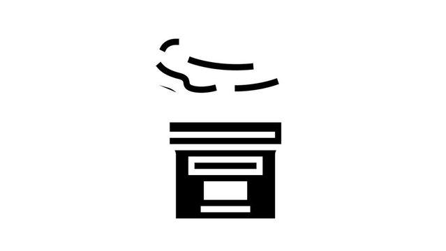 lanolin wool wax glyph icon animation