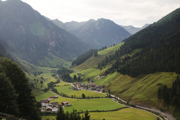 Karteis village in Grossarl valley in the Austrian Alps, Austria	
