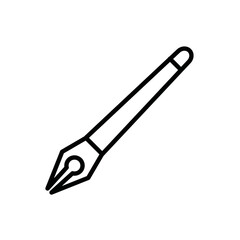 fountain pen icon design vector template