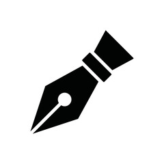 fountain pen icon design vector template