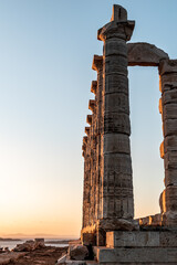ruins of a temple Sounio Greece
