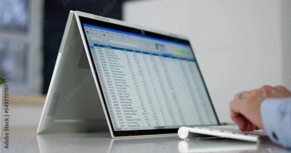 Poster Spreadsheet Business Data Analyst