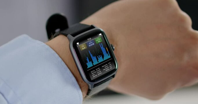 Smart Watch Showing Heartbeat Monitor
