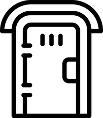 Wash wc icon outline vector. Toilet restroom. Gender room