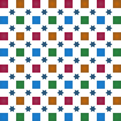 Seamless, digital and geometric andalusian spanish pattern