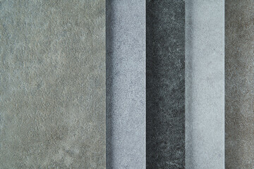 さまざまな種類のコンクリート壁面