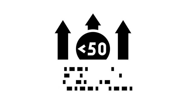 hyperinflation finance glyph icon animation
